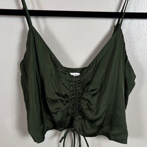 Aerie XS Cropped Ruched Camisole